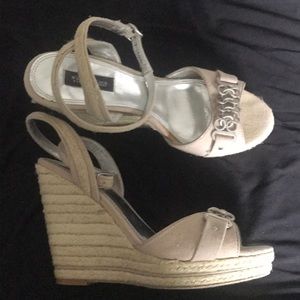 White House black market nude wedges